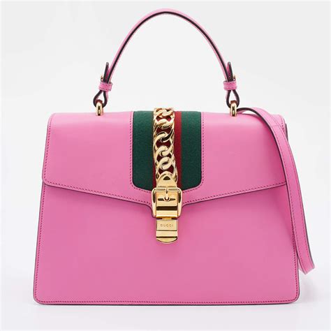 gucci pink sylvie bag